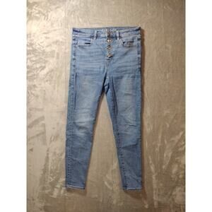 American Eagle Jeans Women 8 Next Level Stretch Skinny Casual Western USA